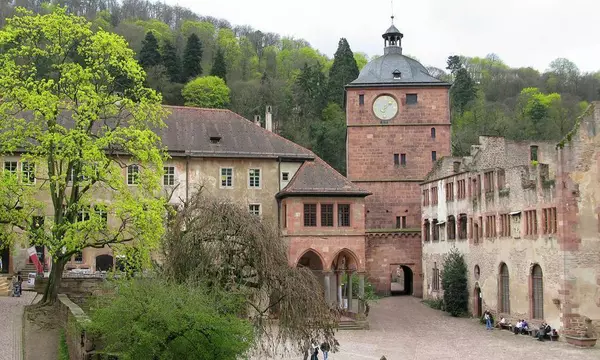 Schloss Heidelberg, Ökonomiebau, Brunnenhaus, Torturm und Ruprechtsbau